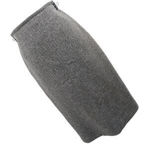 TALBOTS! BLACK & WHITE SILK/CASHMERE/WOOL HERRINGBONE PENCIL STYLE SKIRT! SZ 6